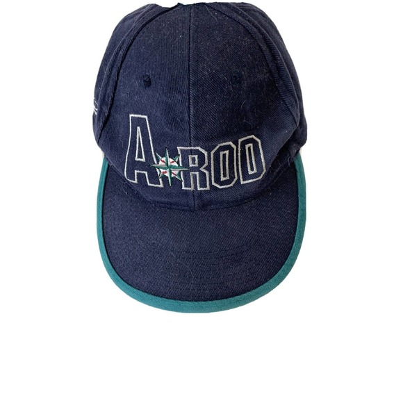 Seattle Mariners A-Rod #3 SignaturePromo Cap Virginia Mason Dk‎ Blue and Teal - Picture 1 of 6